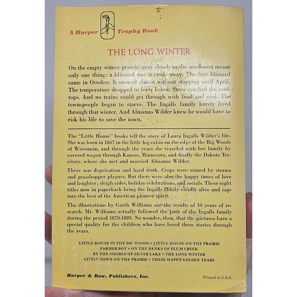 Vintage Lot (7) "Little House On The Prairie" Laura Ingalls Wilder Books (1971) - Picture 10 of 16
